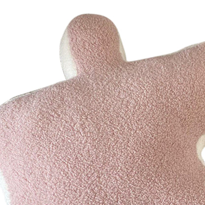 Plush Throw Pillow Ultra Soft Cushion Puzzle Special Shaped for Sofa Bed Window Home Decor Pink V1294-YM0512-3117220278814
