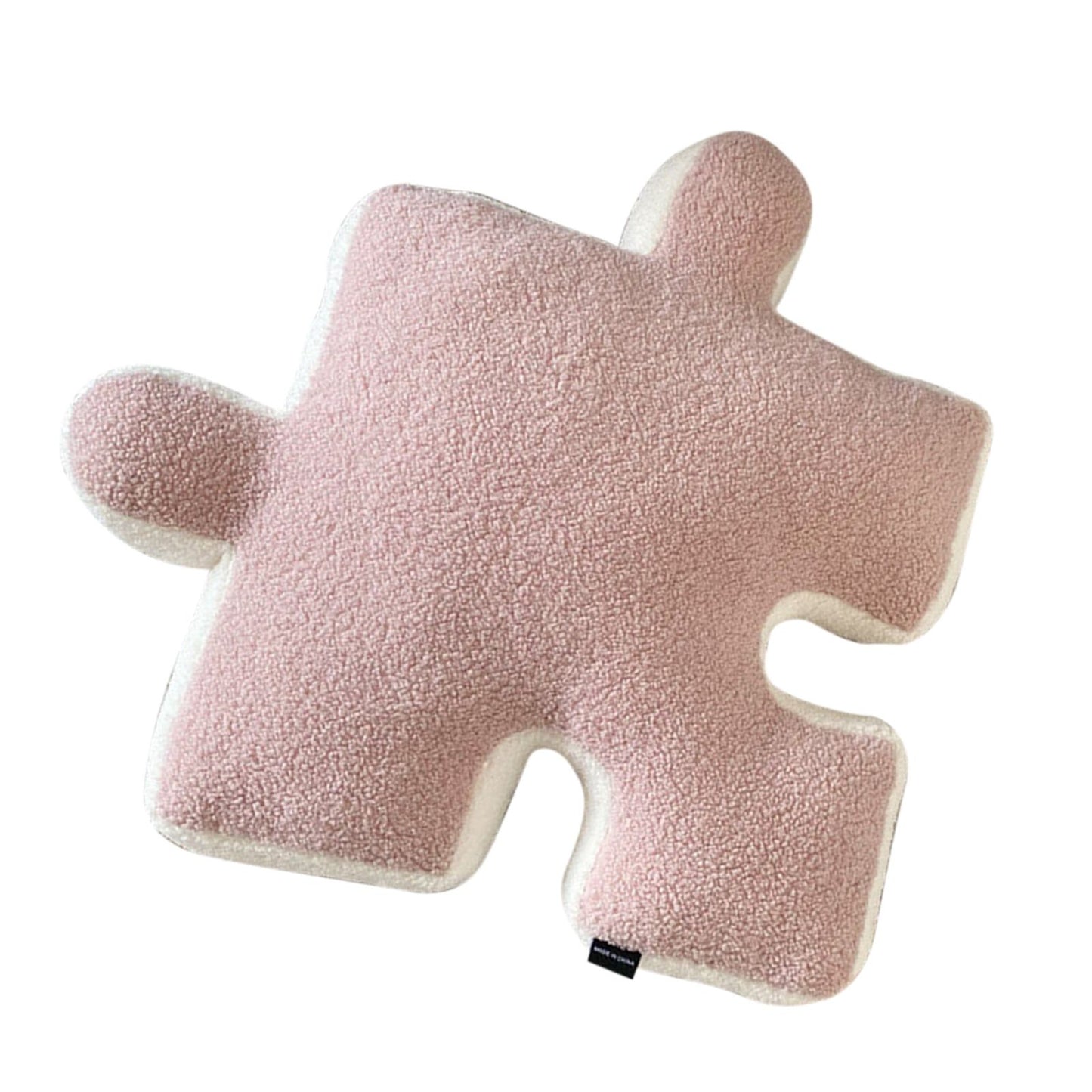 Plush Throw Pillow Ultra Soft Cushion Puzzle Special Shaped for Sofa Bed Window Home Decor Pink V1294-YM0512-3117220278814