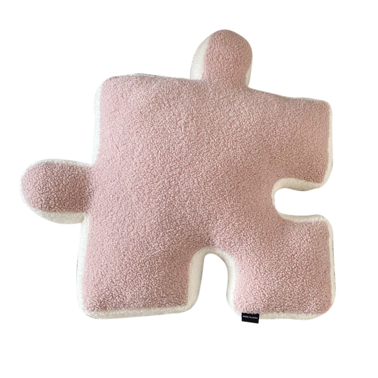 Plush Throw Pillow Ultra Soft Cushion Puzzle Special Shaped for Sofa Bed Window Home Decor Pink V1294-YM0512-3117220278814