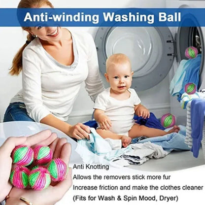 8Pcs Pet Hair Remover Balls Nylon Round Efficient Laundry Lint Remover Balls for Household Laundry V1294-YM0512-3117220279711