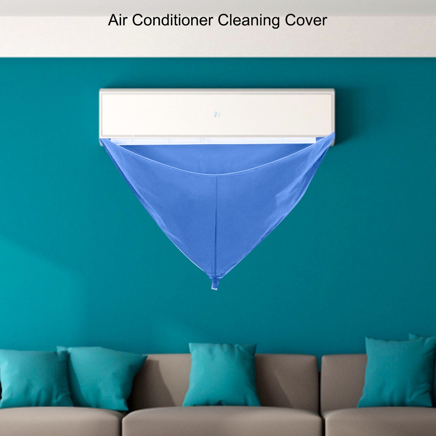 Air Conditioner Cleaning Cover Portable Split Air Conditioner Water Bag Home Dustproof Filter Cleaning Tools V1294-YM0512-3117220280011