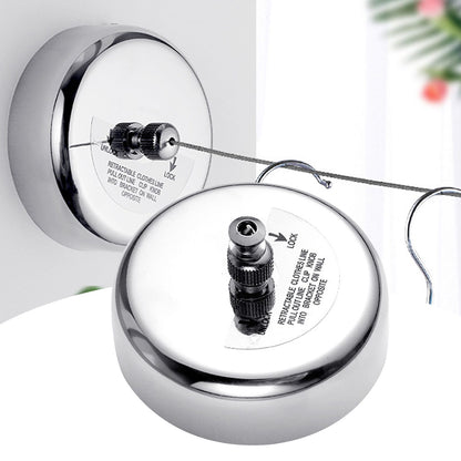 Retractable Clothesline 2.8m Stainless Steel Strong Bearing Rust Corrosion Resistant Telescopic Clothes V1294-YM0512-3117220281111
