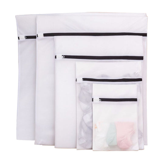 Set of 8 Mesh Laundry Bag Washing Machine Wash Bags with Zipper for Underwea Home Hotel V1294-YM0512-3117220281411