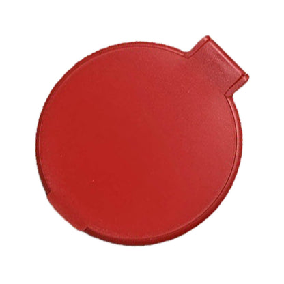 Single Sided Folding Circular Mirror Plastic Portable Compact Cosmetic Pocket Mirror Red V1294-YM0512-3117220281912