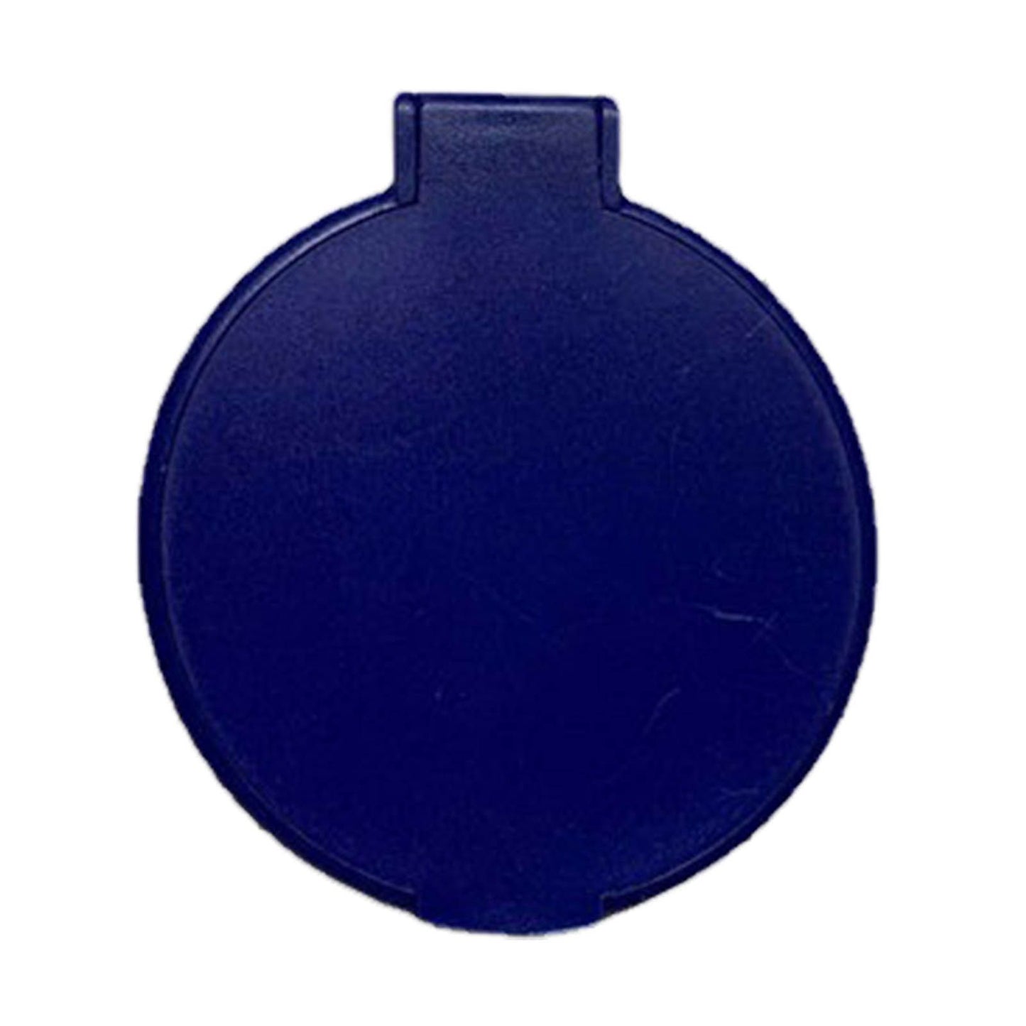 Single Sided Folding Circular Mirror Plastic Portable Compact Cosmetic Pocket Mirror Blue V1294-YM0512-3117220281913
