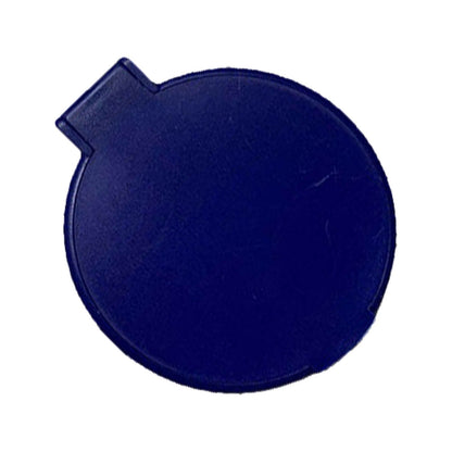 Single Sided Folding Circular Mirror Plastic Portable Compact Cosmetic Pocket Mirror Blue V1294-YM0512-3117220281913