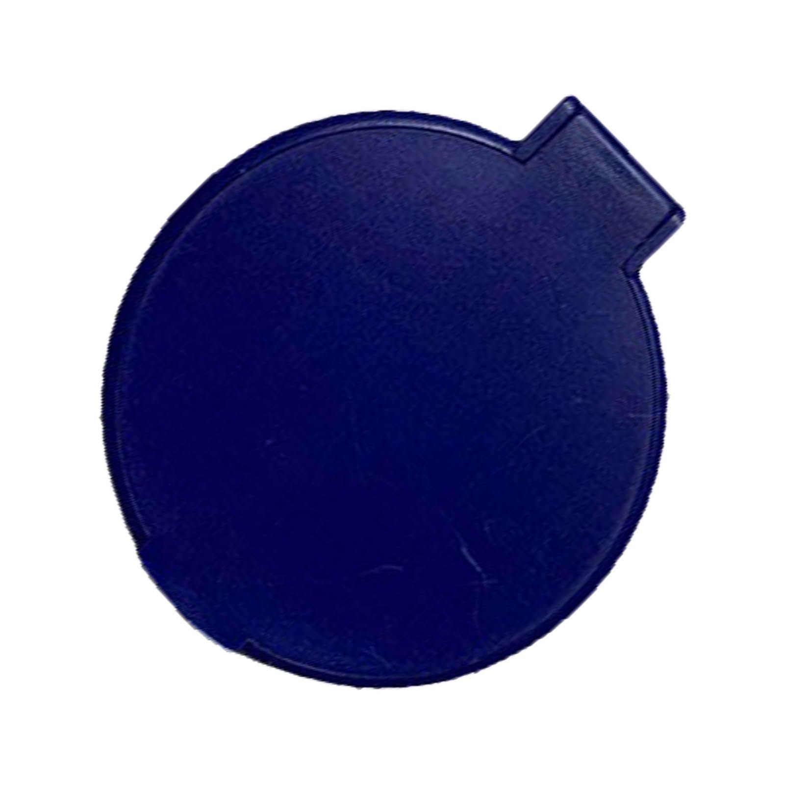 Single Sided Folding Circular Mirror Plastic Portable Compact Cosmetic Pocket Mirror Blue V1294-YM0512-3117220281913
