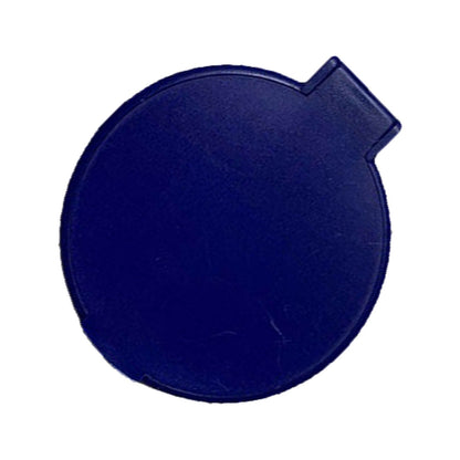 Single Sided Folding Circular Mirror Plastic Portable Compact Cosmetic Pocket Mirror Blue V1294-YM0512-3117220281913