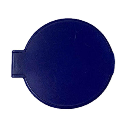 Single Sided Folding Circular Mirror Plastic Portable Compact Cosmetic Pocket Mirror Blue V1294-YM0512-3117220281913