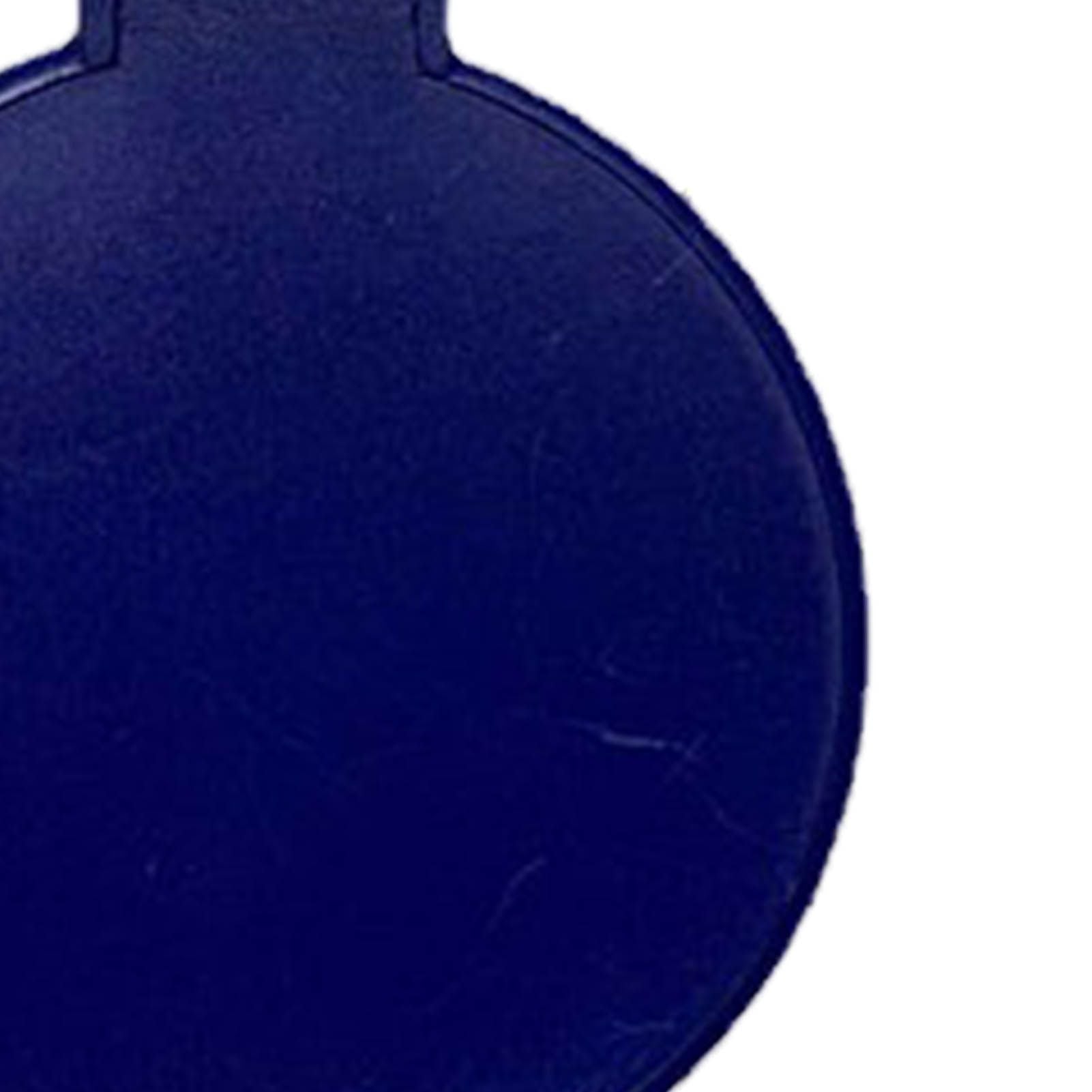 Single Sided Folding Circular Mirror Plastic Portable Compact Cosmetic Pocket Mirror Blue V1294-YM0512-3117220281913