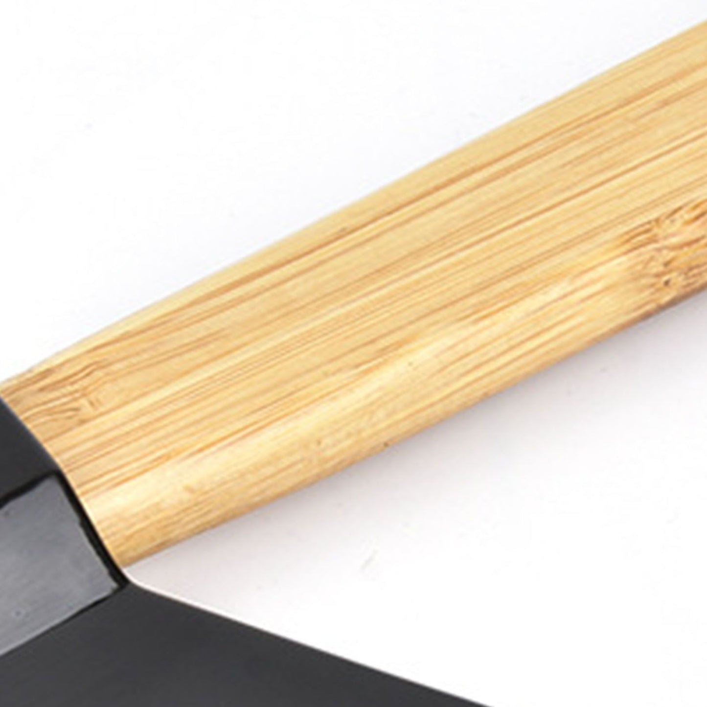 Pizza Knife 430 Steel PP Bamboo Handle Ergonomically Round Axe Pizza Cutter for Home Restaurants Black V1294-YM0512-3118220249311