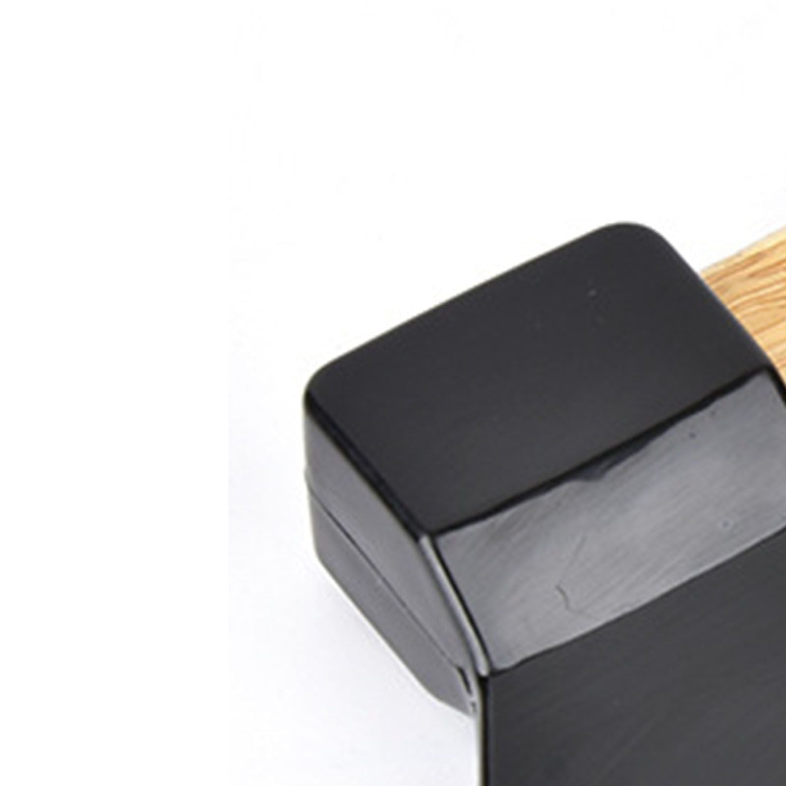 Pizza Knife 430 Steel PP Bamboo Handle Ergonomically Round Axe Pizza Cutter for Home Restaurants Black V1294-YM0512-3118220249311