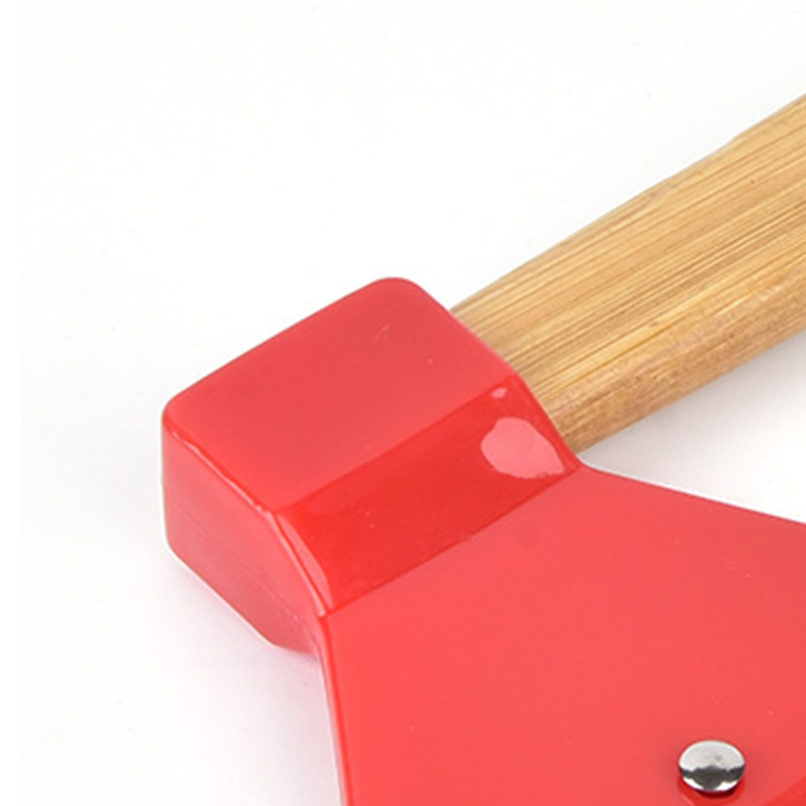 Pizza Knife 430 Steel PP Bamboo Handle Ergonomically Round Axe Pizza Cutter for Home Restaurants Red V1294-YM0512-3118220249312