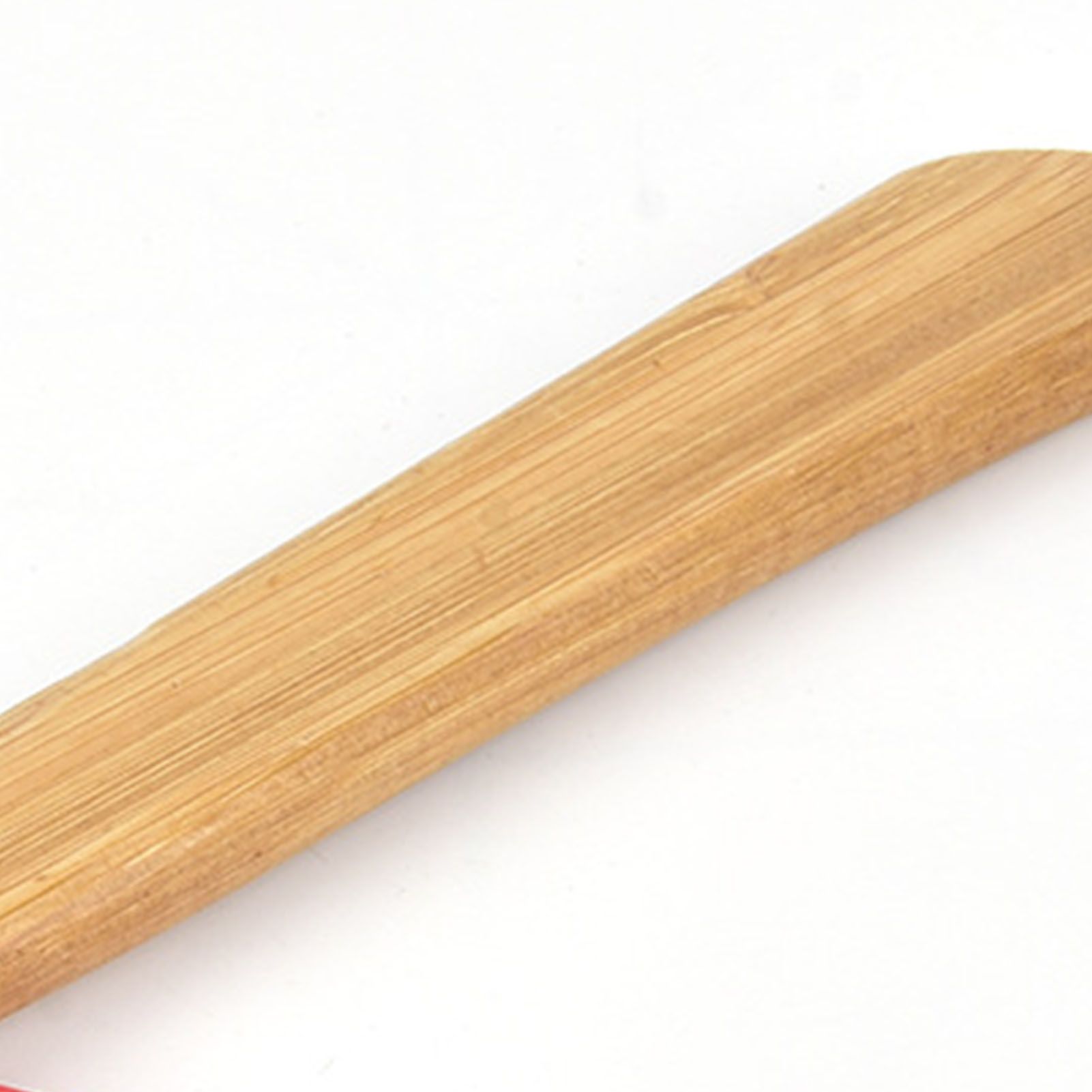 Pizza Knife 430 Steel PP Bamboo Handle Ergonomically Round Axe Pizza Cutter for Home Restaurants Red V1294-YM0512-3118220249312