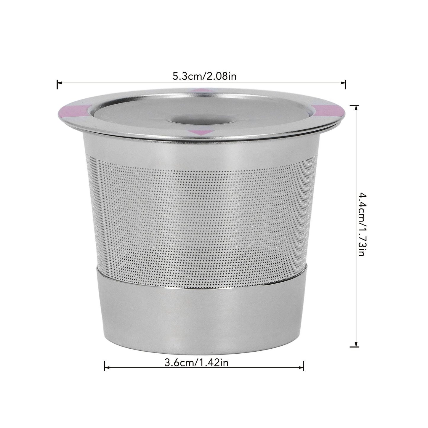 Metal Coffee Pod Stainless Steel Reusable Refillable Filter Cup Single for Coffee Maker V1294-YM0512-3118220252911