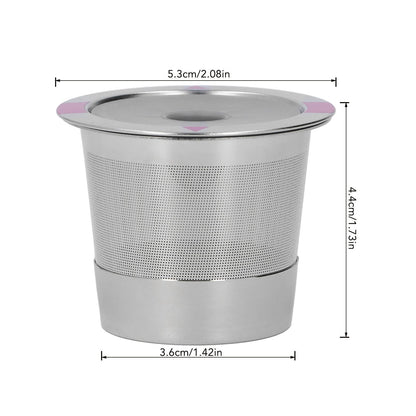 Metal Coffee Pod Stainless Steel Reusable Refillable Filter Cup Single for Coffee Maker V1294-YM0512-3118220252911