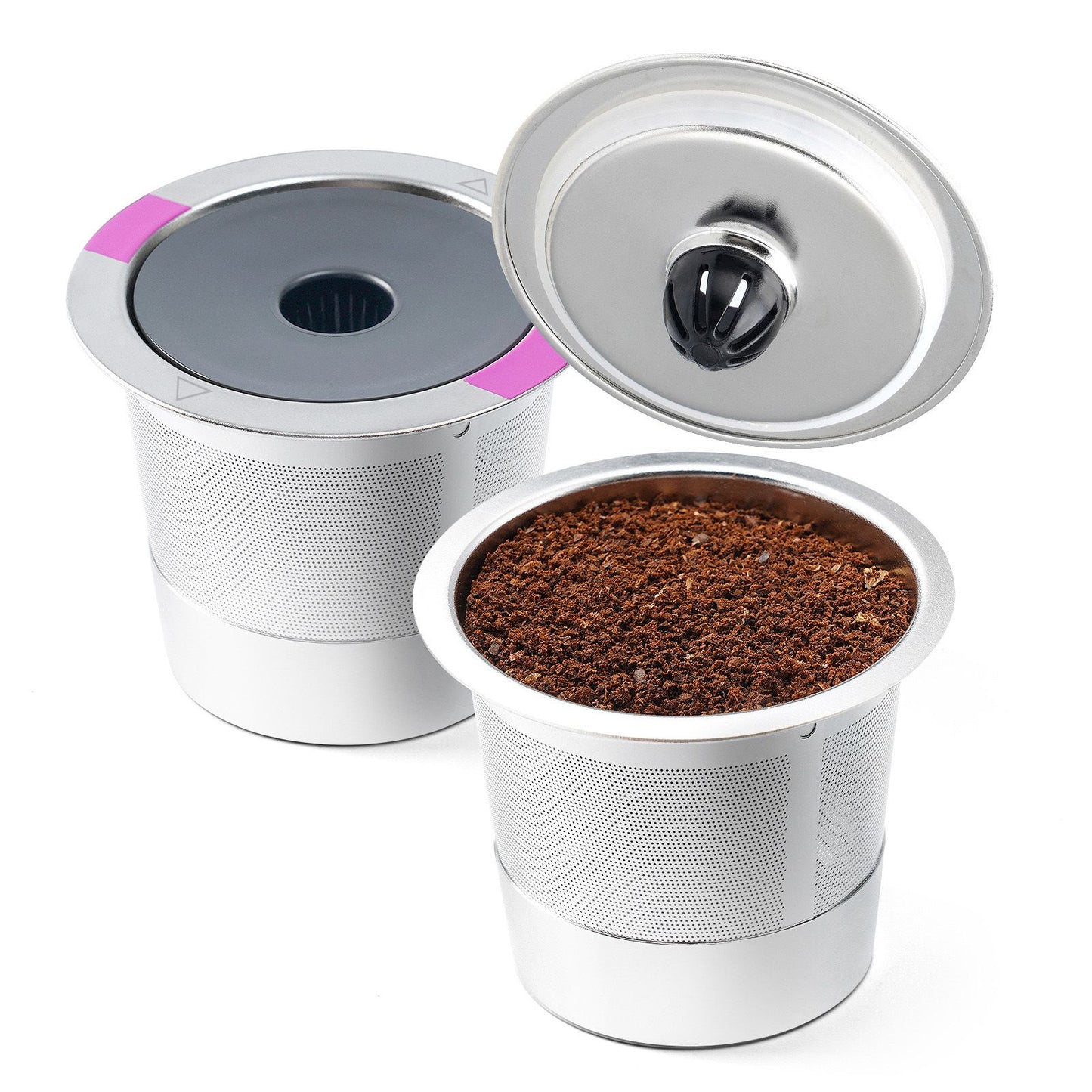 Metal Coffee Pod Stainless Steel Reusable Refillable Filter Cup Single for Coffee Maker V1294-YM0512-3118220252911