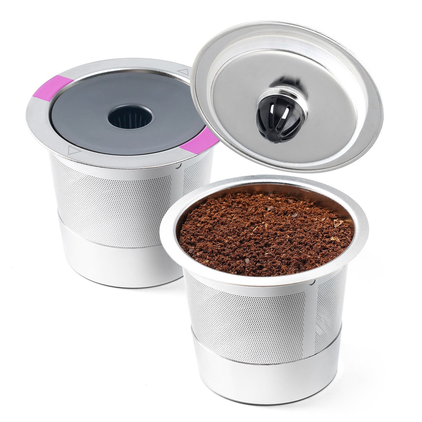 Metal Coffee Pod Stainless Steel Reusable Refillable Filter Cup Single for Coffee Maker V1294-YM0512-3118220252911