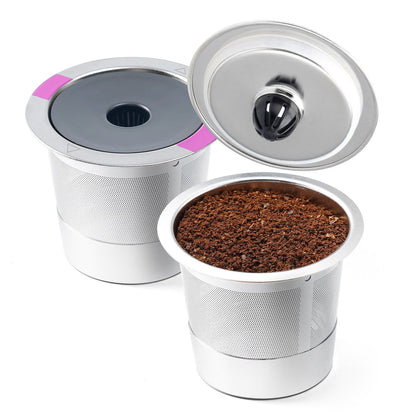 Metal Coffee Pod Stainless Steel Reusable Refillable Filter Cup Single for Coffee Maker V1294-YM0512-3118220252911