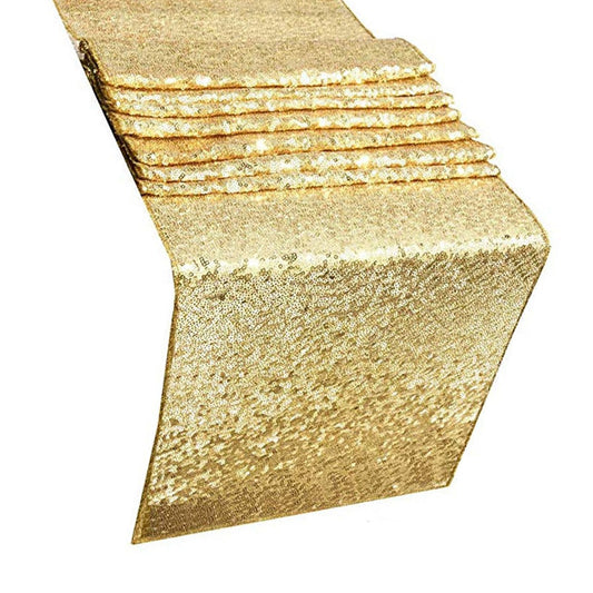 Tablecloth Polyester Fiber with Gold Sequins Table Cover for Table Home Wedding Decoration Or V1294-YM0512-3118220255812