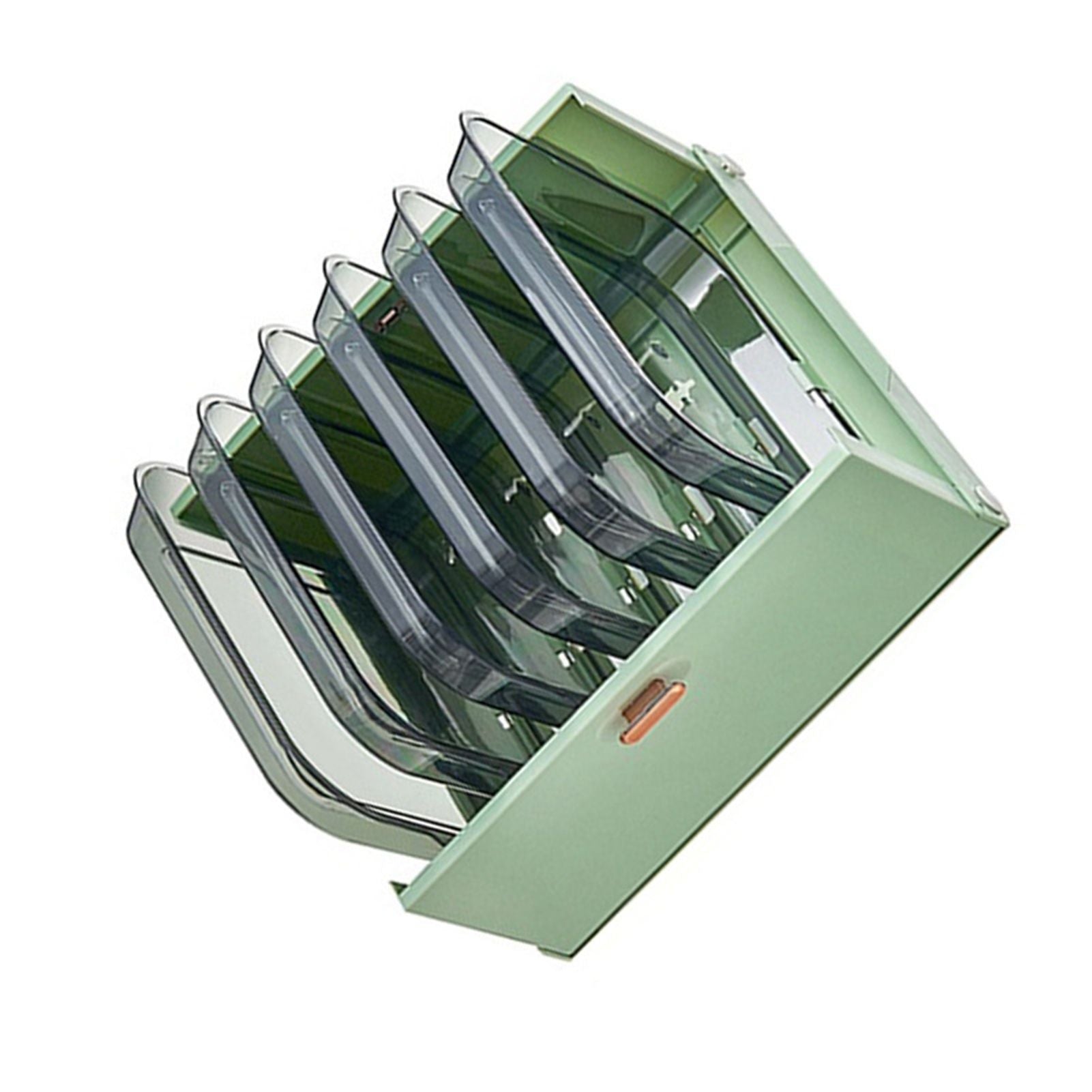 Kitchen Side Dishes Punch Free Foldable PET 6 Layers Wall Mounted Organization Rack Cooking Plates Storage V1294-YM0512-3118220256613
