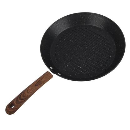 Round Grill Pan Universal Non Stick Multifunctional Flat Bottom Frying Pan for Breakfast V1294-YM0512-3118220257711