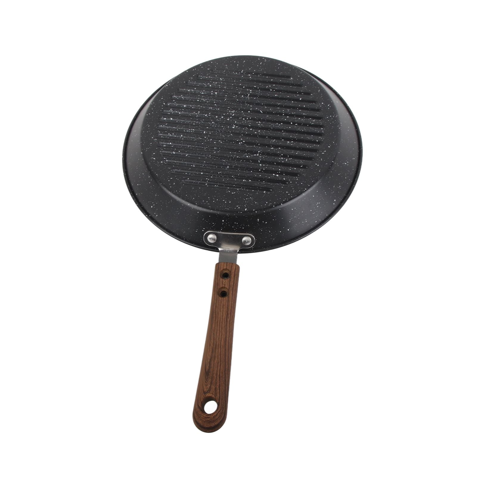 Round Grill Pan Universal Non Stick Multifunctional Flat Bottom Frying Pan for Breakfast V1294-YM0512-3118220257711
