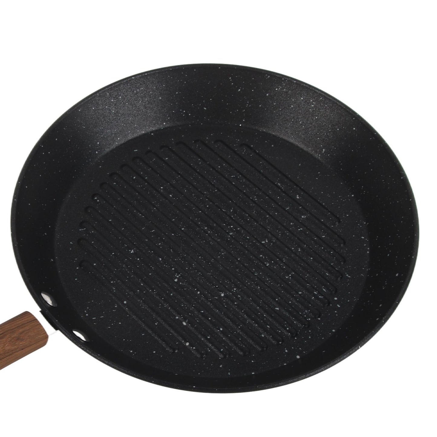 Round Grill Pan Universal Non Stick Multifunctional Flat Bottom Frying Pan for Breakfast V1294-YM0512-3118220257711