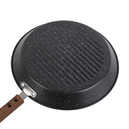 Round Grill Pan Universal Non Stick Multifunctional Flat Bottom Frying Pan for Breakfast V1294-YM0512-3118220257711