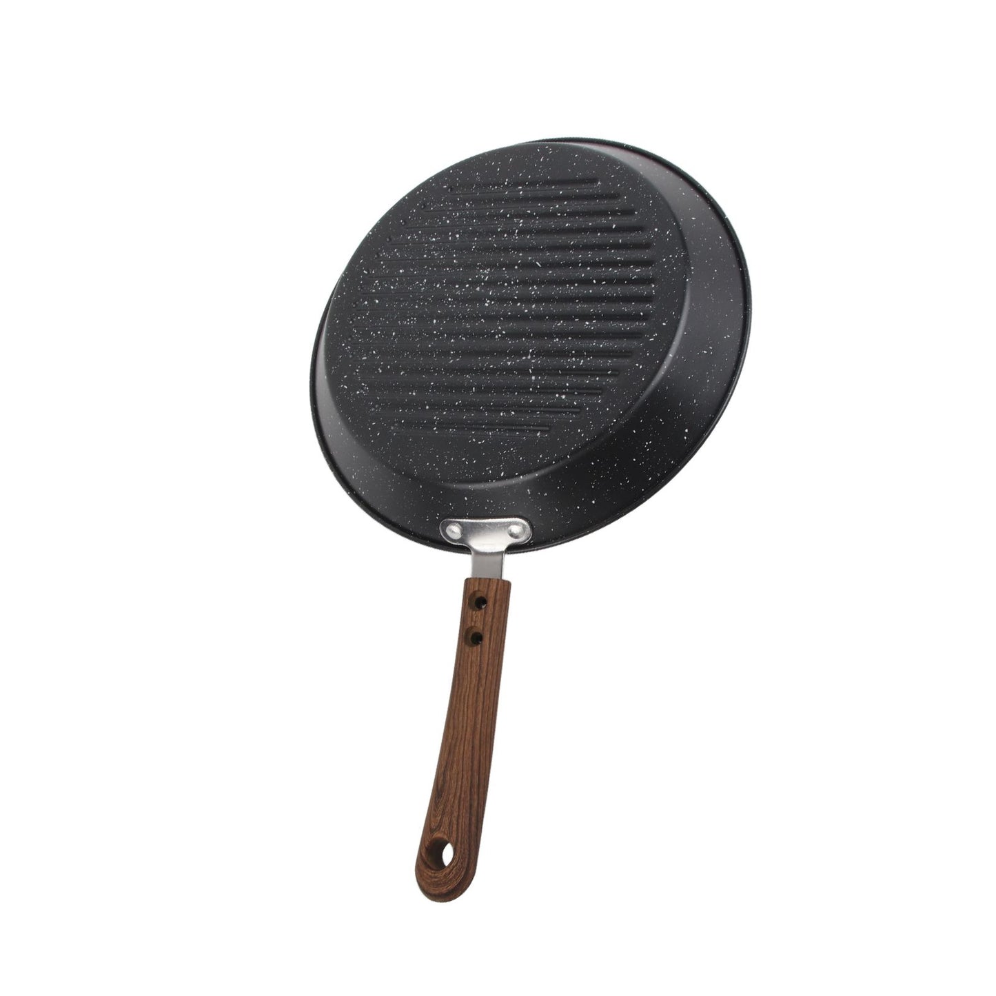 Round Grill Pan Universal Non Stick Multifunctional Flat Bottom Frying Pan for Breakfast V1294-YM0512-3118220257711