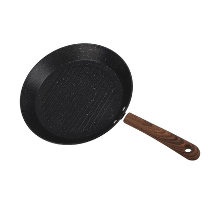 Round Grill Pan Universal Non Stick Multifunctional Flat Bottom Frying Pan for Breakfast V1294-YM0512-3118220257711