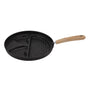 Egg Steak Divided Frying Pan 3 in 1 Multifunctional Prevent Stick Egg Beef Steak Cooker Pan for Home V1294-YM0512-3118220257811