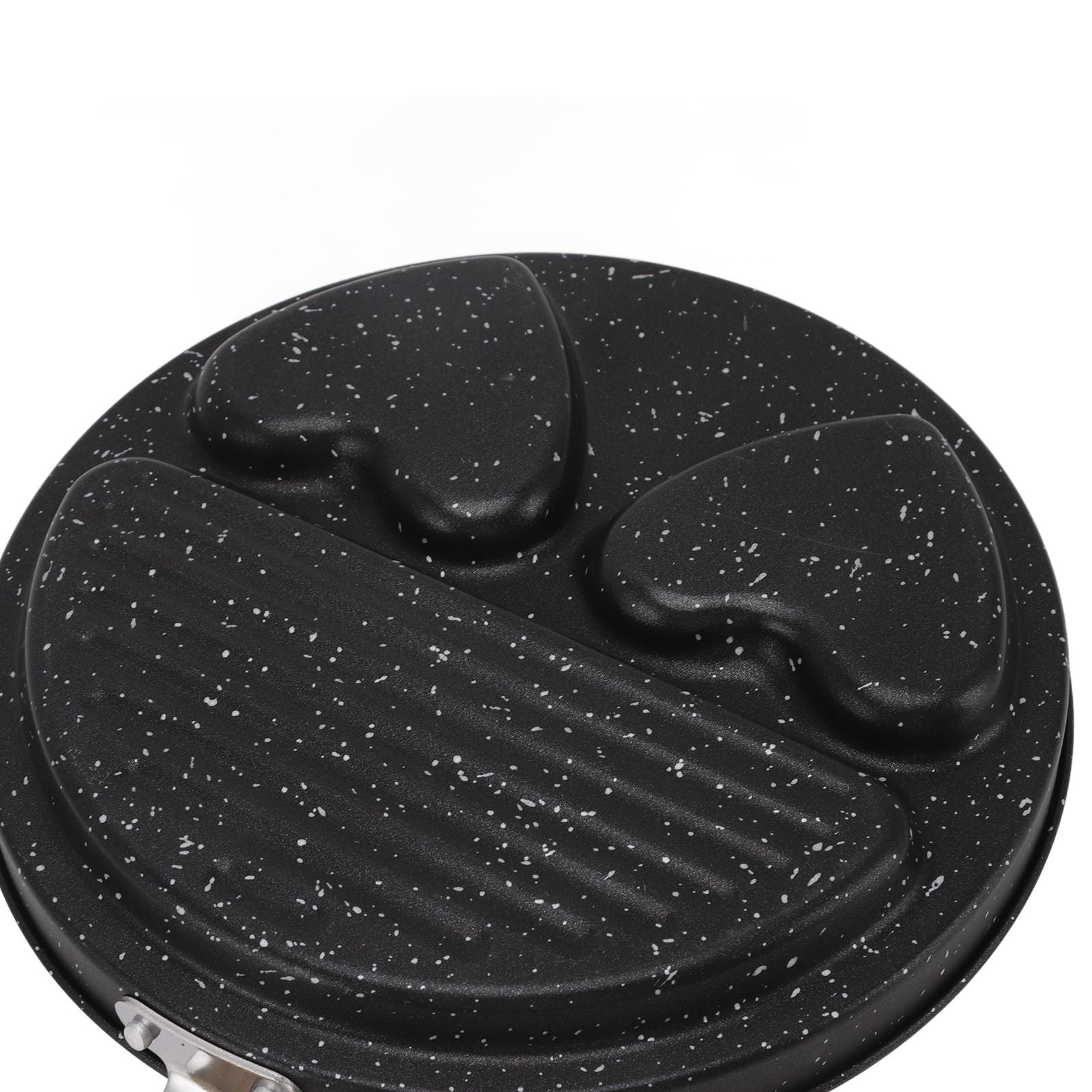 Egg Steak Divided Frying Pan 3 in 1 Multifunctional Prevent Stick Egg Beef Steak Cooker Pan for Home V1294-YM0512-3118220257811