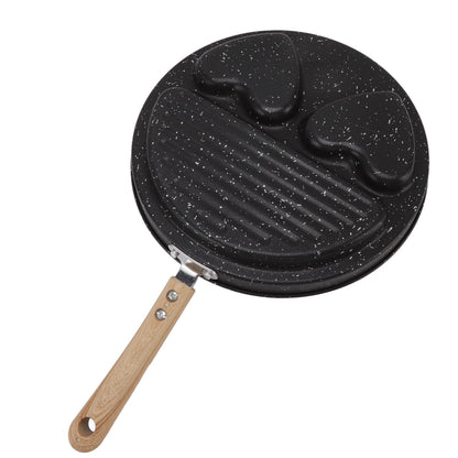 Egg Steak Divided Frying Pan 3 in 1 Multifunctional Prevent Stick Egg Beef Steak Cooker Pan for Home V1294-YM0512-3118220257811