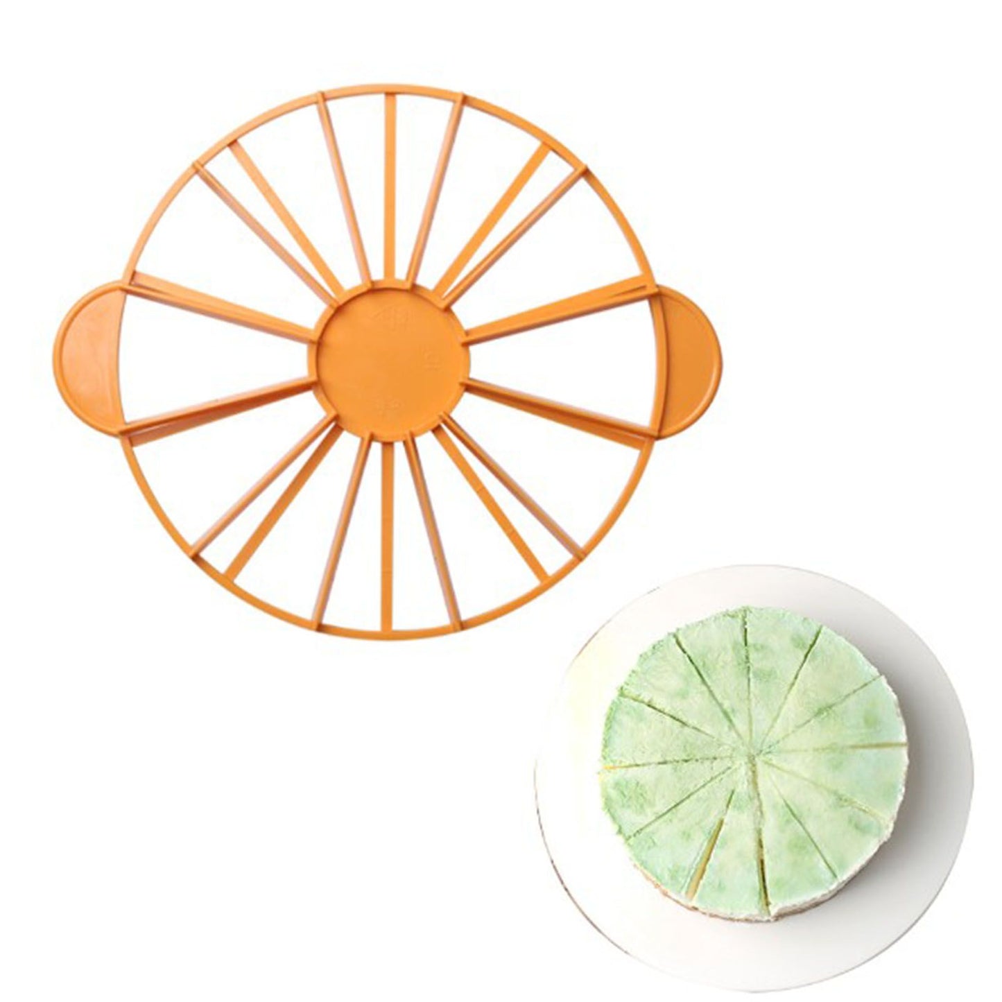 Cake Portion Marker Food Grade Round 10/12 Piece Cake Slice Marker Equal Portion Cutter Bread Cake Divider V1294-YM0512-3118220258611