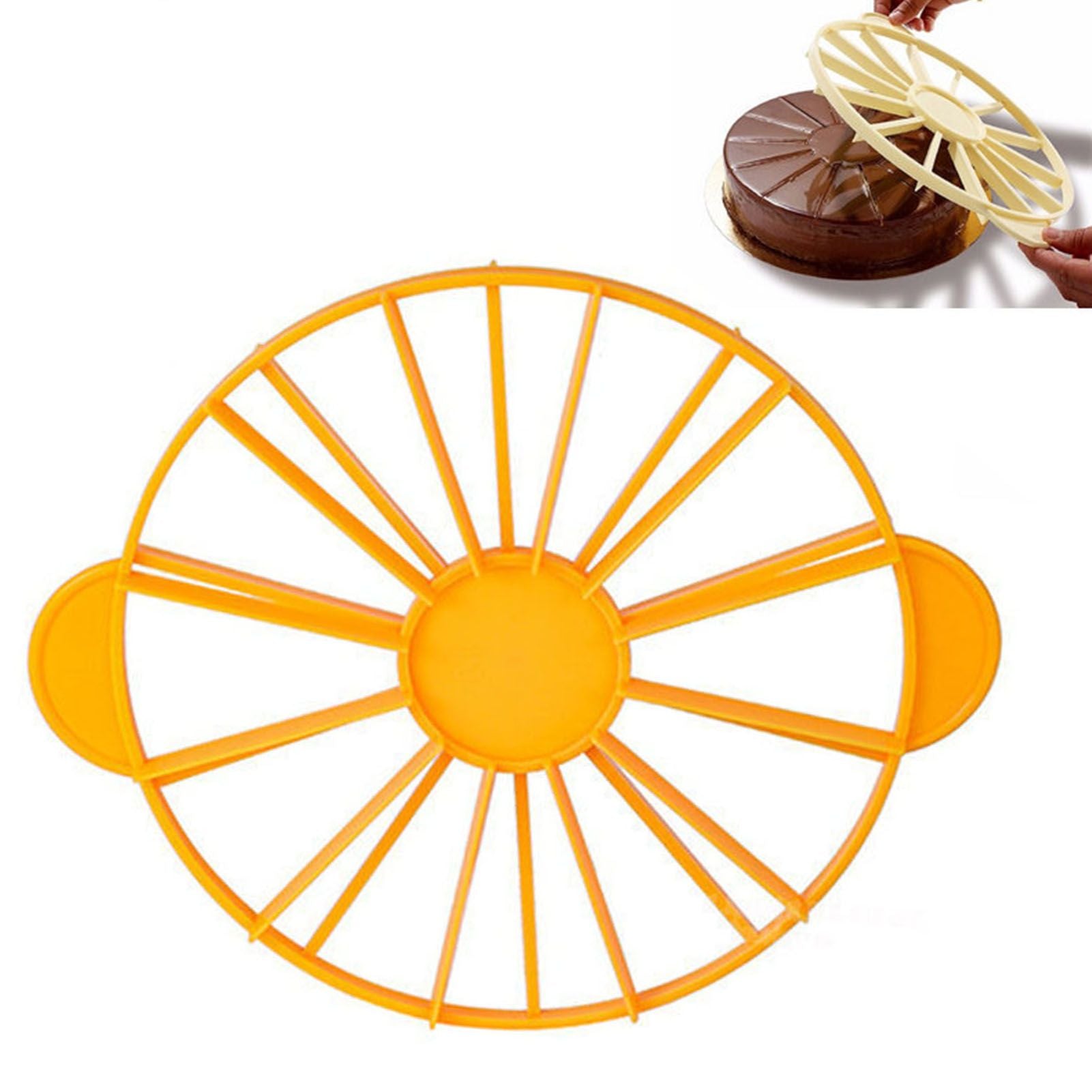 Cake Portion Marker Food Grade Round 10/12 Piece Cake Slice Marker Equal Portion Cutter Bread Cake Divider V1294-YM0512-3118220258611