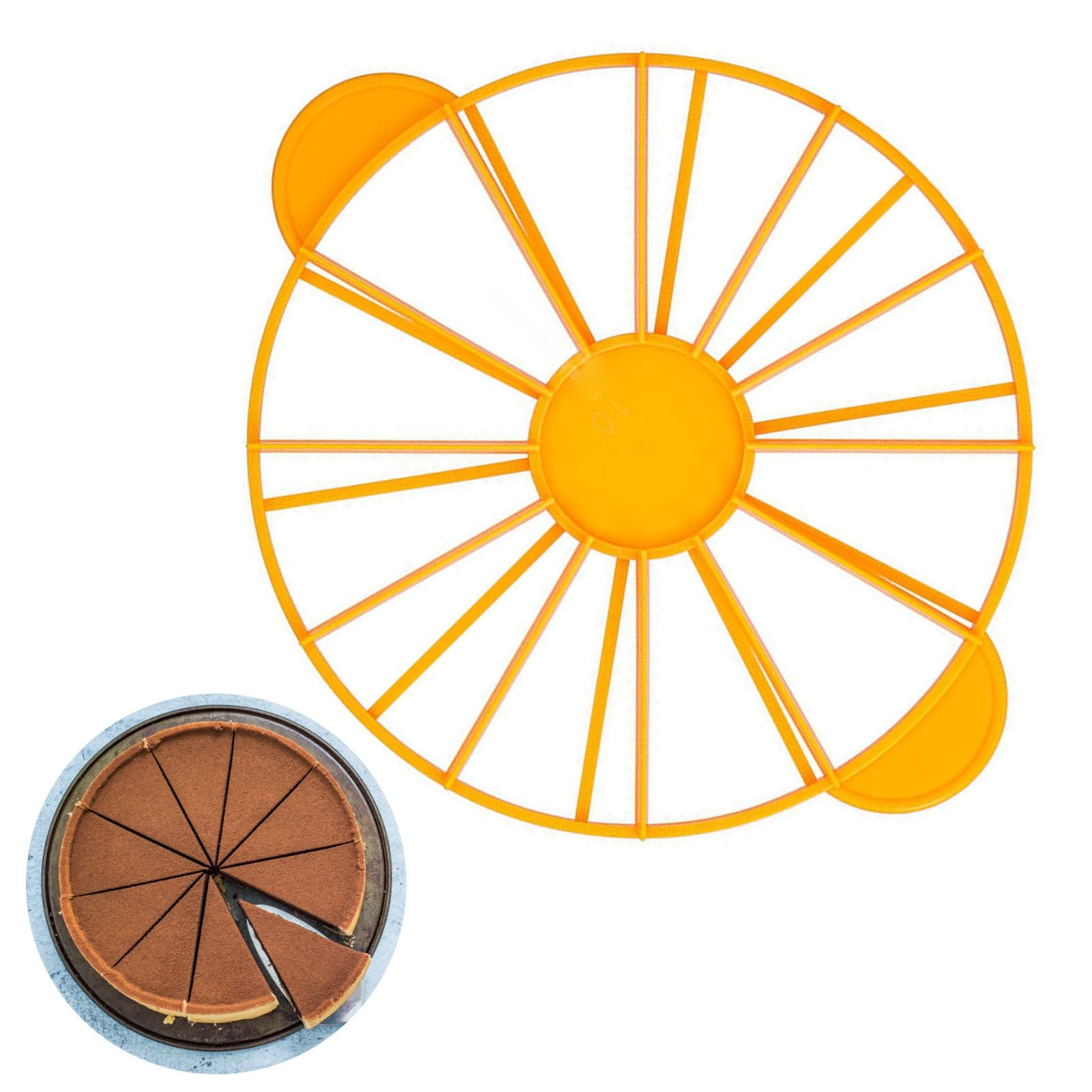 Cake Portion Marker Food Grade Round 10/12 Piece Cake Slice Marker Equal Portion Cutter Bread Cake Divider V1294-YM0512-3118220258611