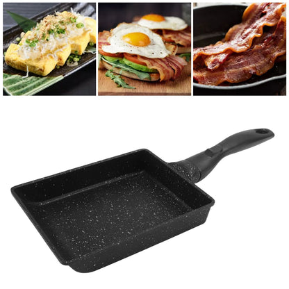Rectangular Frying Pan Thickened Aluminum Alloy Nonstick Coating Cooking Pan for Steak Egg Roll V1294-YM0512-3118220258911