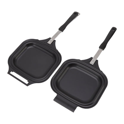 Frying Pan Even Heating Easy Cleaning Double Sided Iron Pancake Pan for Restaurants Home V1294-YM0512-3118220259111