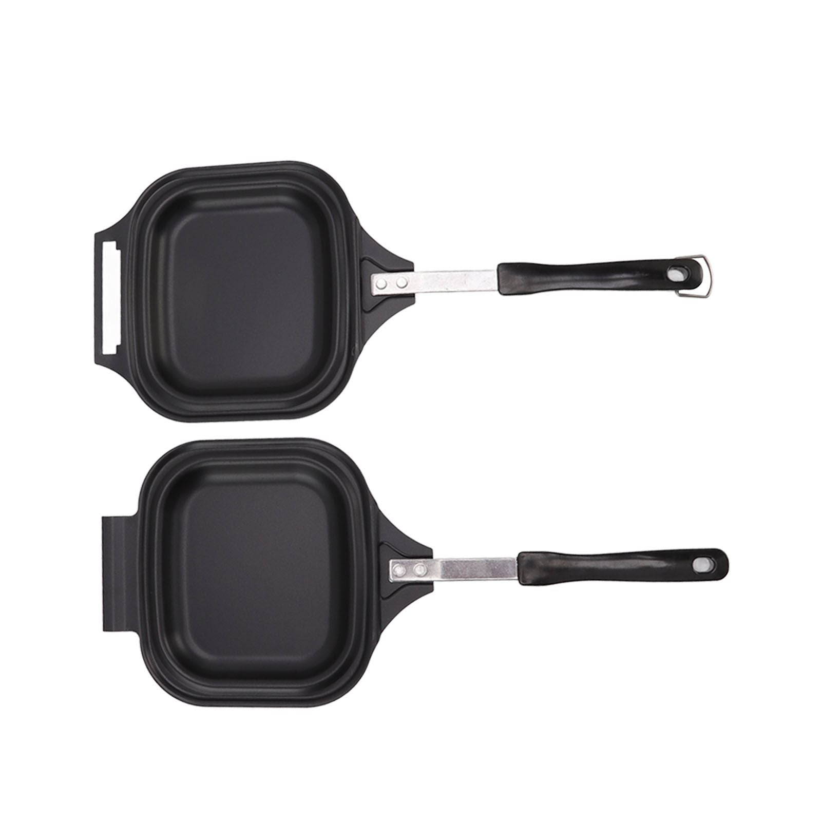 Frying Pan Even Heating Easy Cleaning Double Sided Iron Pancake Pan for Restaurants Home V1294-YM0512-3118220259111