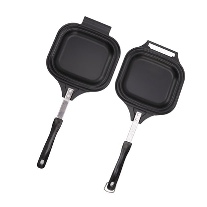 Frying Pan Even Heating Easy Cleaning Double Sided Iron Pancake Pan for Restaurants Home V1294-YM0512-3118220259111