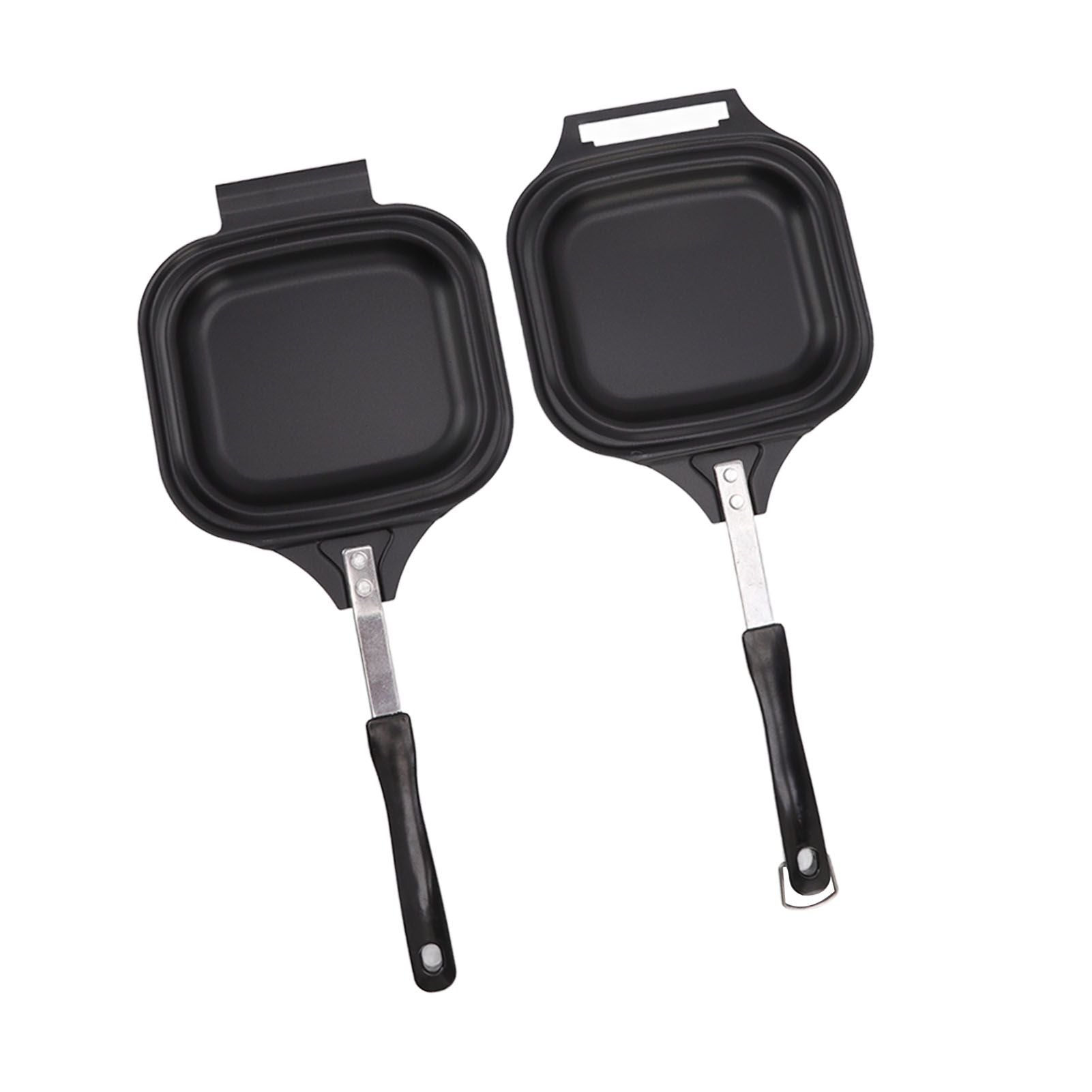 Frying Pan Even Heating Easy Cleaning Double Sided Iron Pancake Pan for Restaurants Home V1294-YM0512-3118220259111