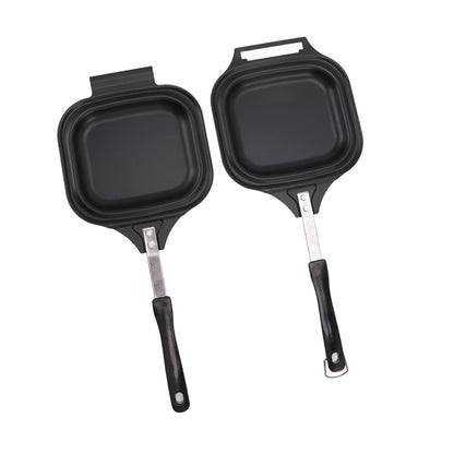 Frying Pan Even Heating Easy Cleaning Double Sided Iron Pancake Pan for Restaurants Home V1294-YM0512-3118220259111
