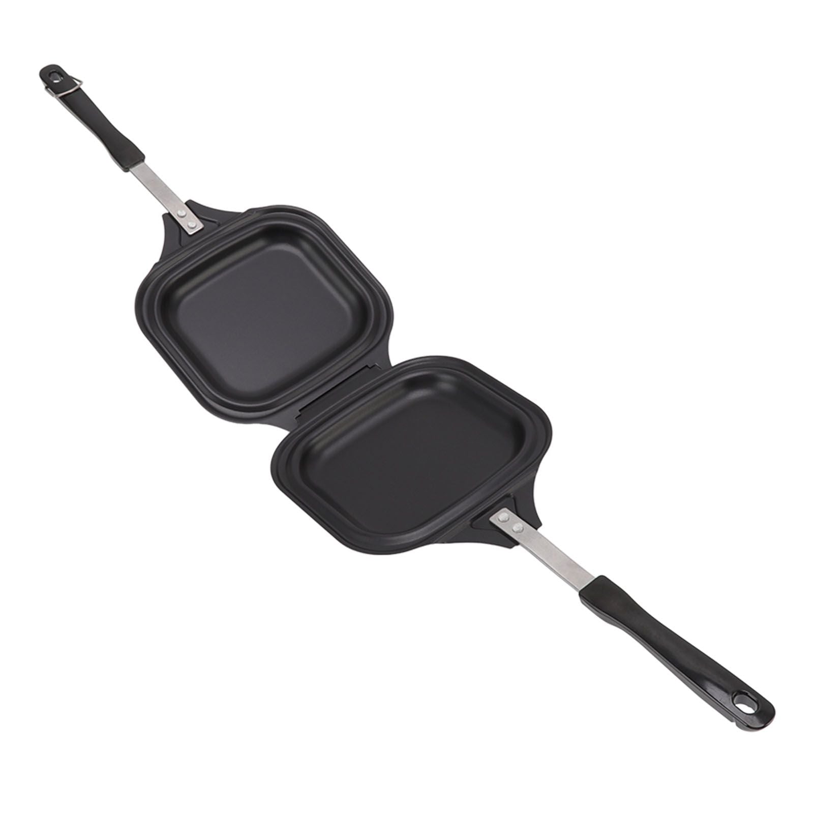 Frying Pan Even Heating Easy Cleaning Double Sided Iron Pancake Pan for Restaurants Home V1294-YM0512-3118220259111