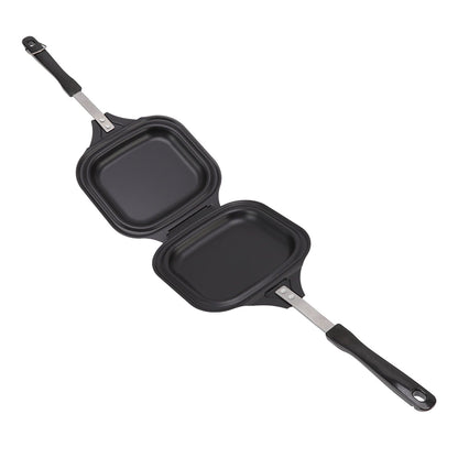 Frying Pan Even Heating Easy Cleaning Double Sided Iron Pancake Pan for Restaurants Home V1294-YM0512-3118220259111