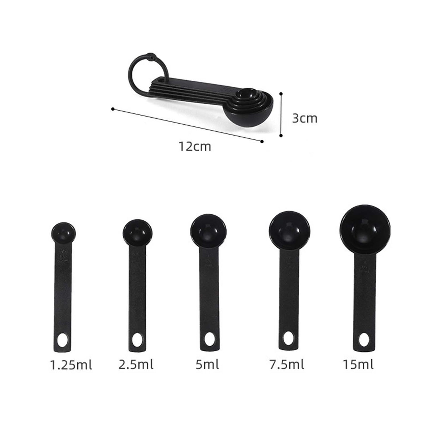 10Pcs Measuring Spoon Set Safe Durable PP Baking Measuring Spoons for Kitchen Gadgets V1294-YM0512-3118220259411