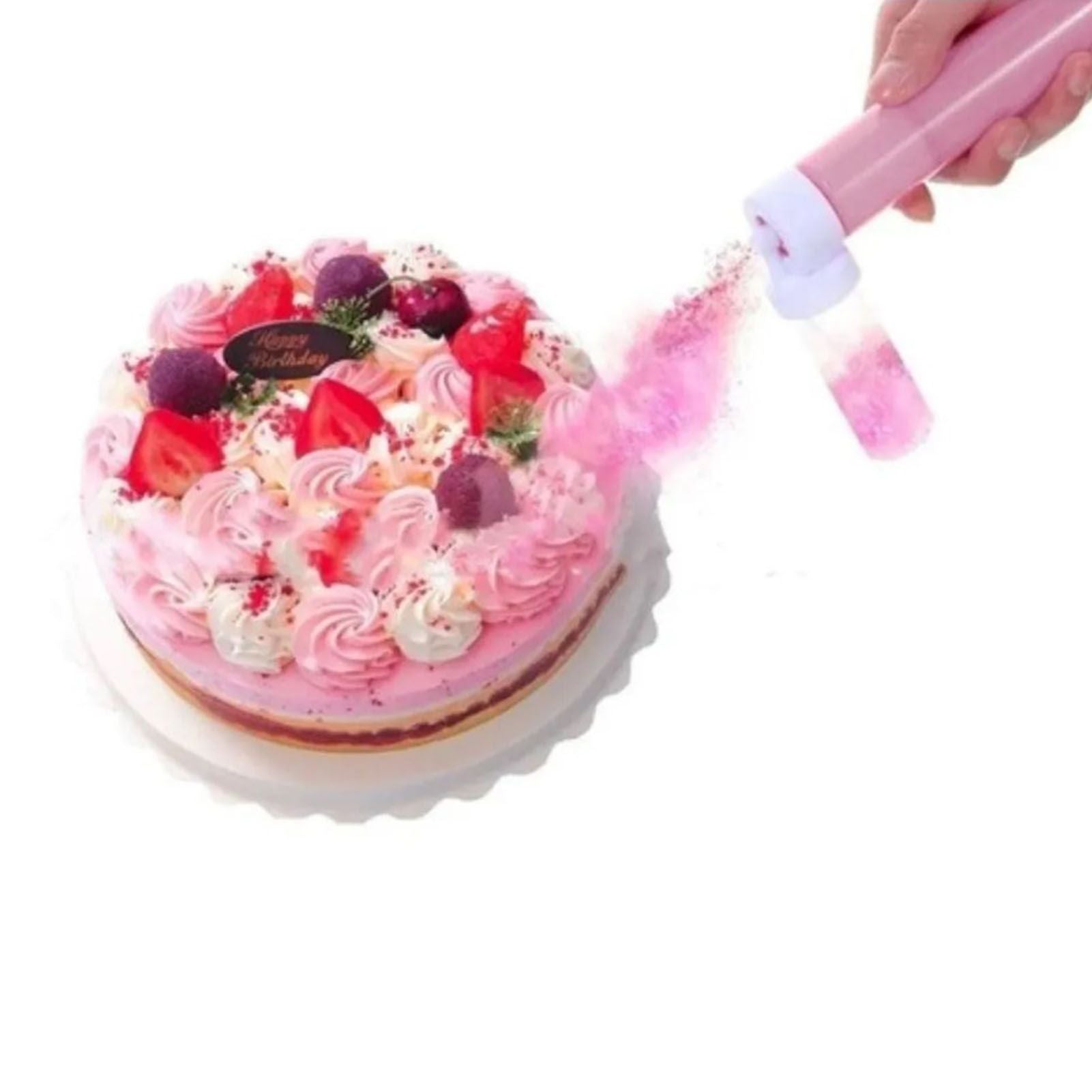 Manual Cake Airbrush Multipurpose Cake Decorating Airbrush with 4 Empty Bottles for Bakery Decoration V1294-YM0512-3118220259711