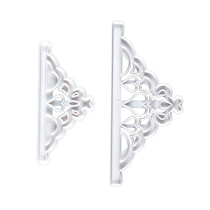 2 Pcs Crown Cutters Set Princess Crown Mold Tiara Cutter Cake Decorating Mold for DIY Birthday Party Dinner V1294-YM0512-3118220261211