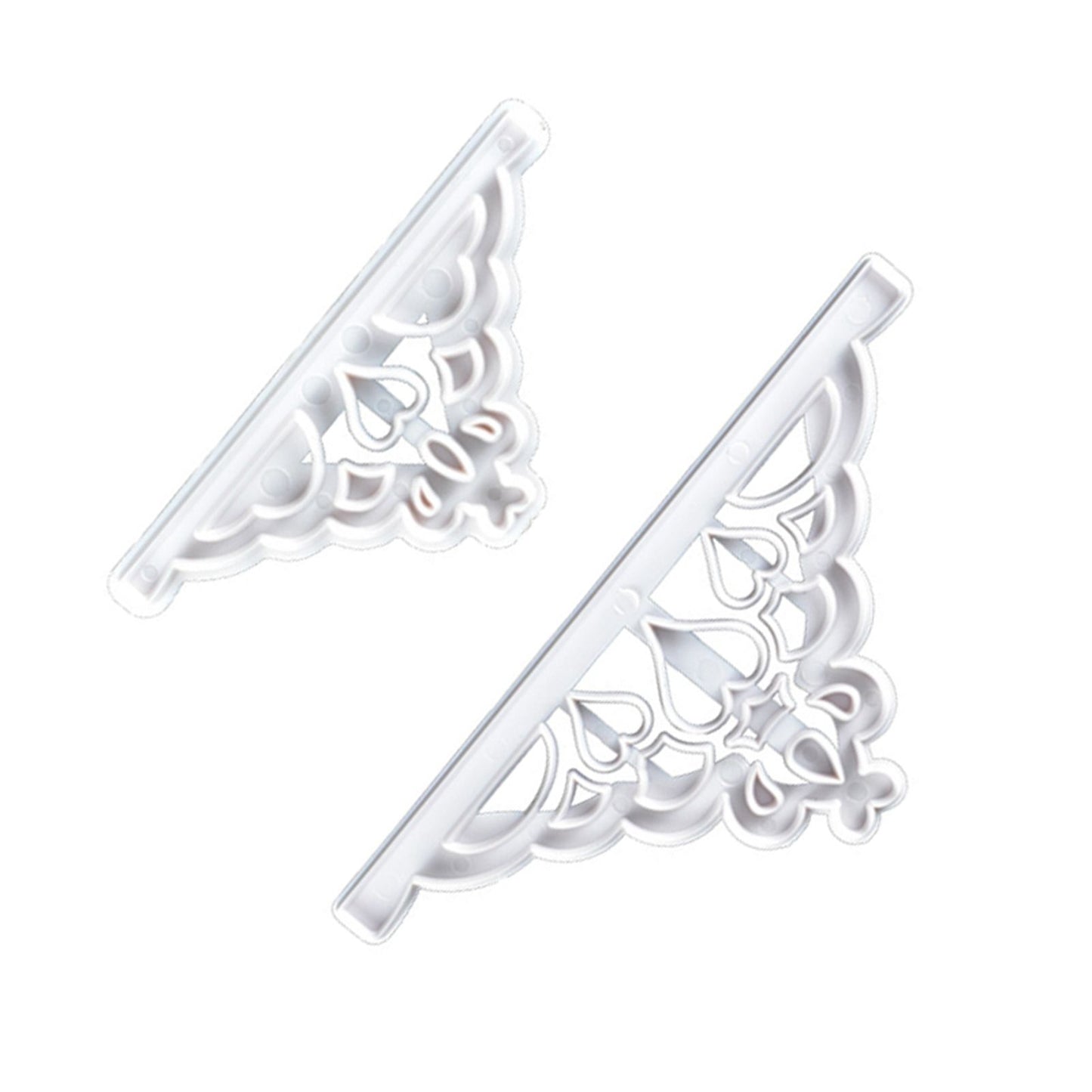 2 Pcs Crown Cutters Set Princess Crown Mold Tiara Cutter Cake Decorating Mold for DIY Birthday Party Dinner V1294-YM0512-3118220261211