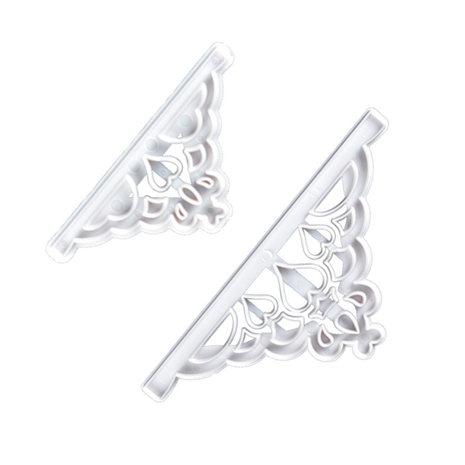 2 Pcs Crown Cutters Set Princess Crown Mold Tiara Cutter Cake Decorating Mold for DIY Birthday Party Dinner V1294-YM0512-3118220261211